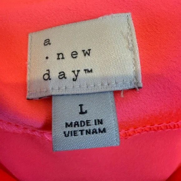 Women's Hot Pink Slip Dress LARGE a new day - Picture 9 of 12
